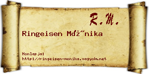 Ringeisen Mónika névjegykártya